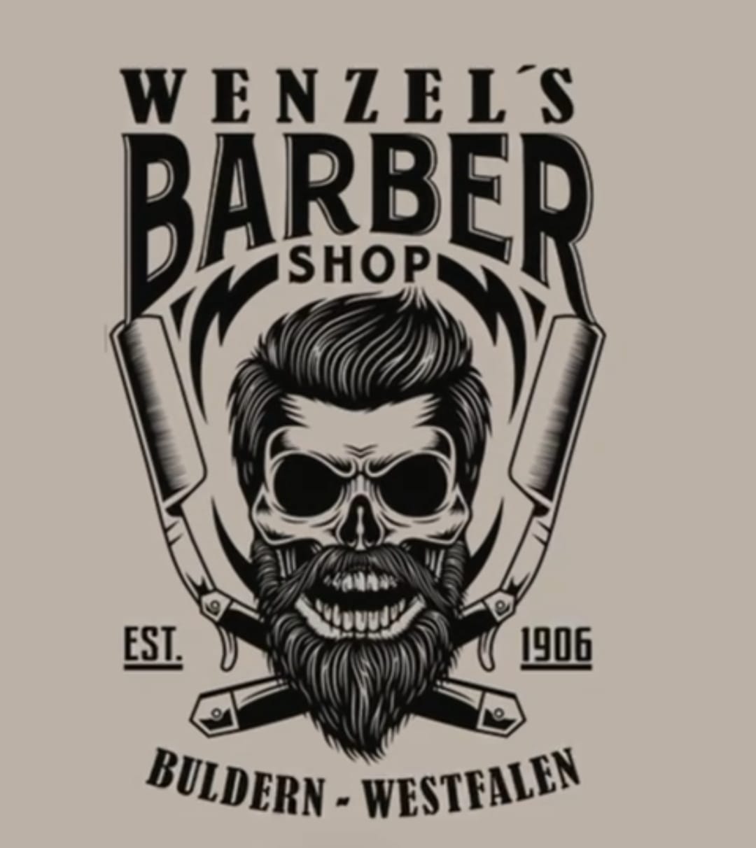 „Wenzel’s Haarvision/ Barbershop/ Barbier“-Logo, zur Startseite